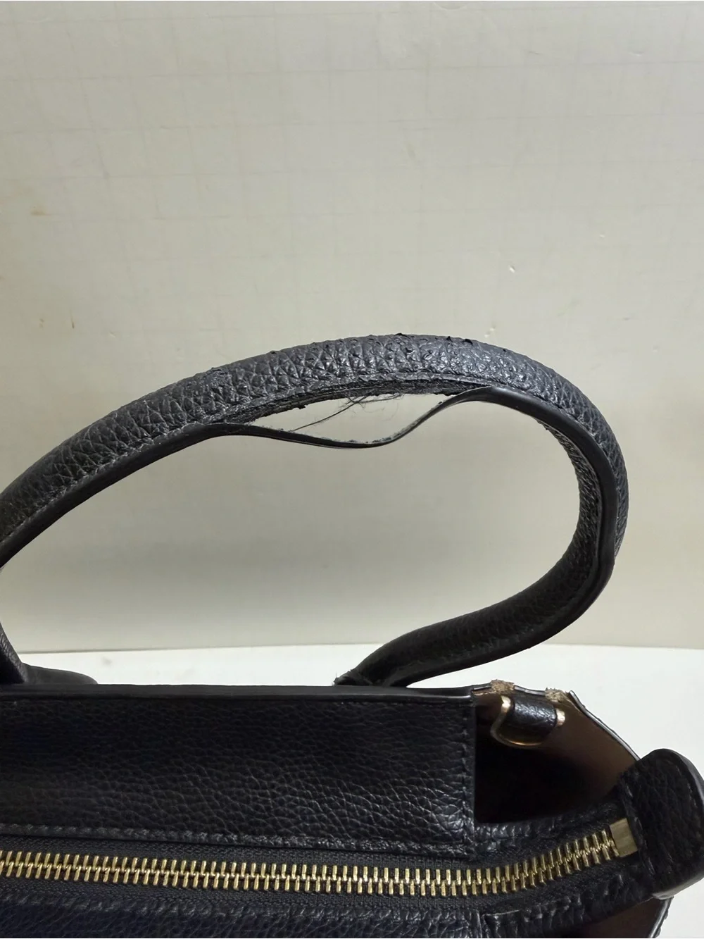 kate spade Black Pebbled Leather Crossbody with Gold Hardware
